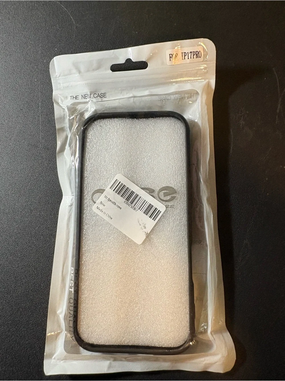 Black Phone Bumper Case for iPhone 17 Pro - Unbranded